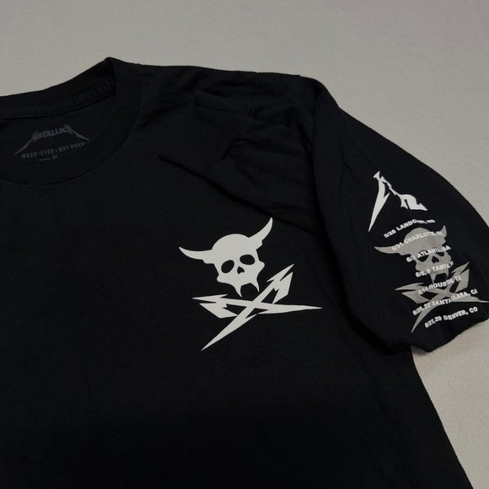 Metallica 72 Seasons Medium M72 World Tour 2023 Long Sleeve Shirt Black